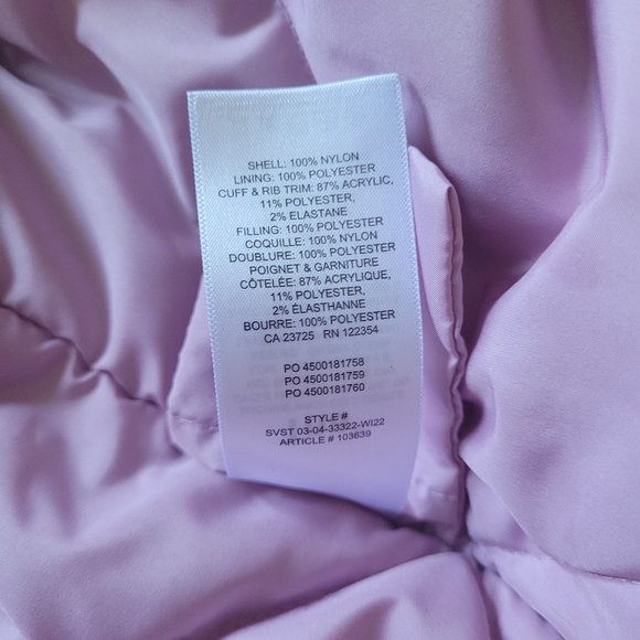 TNA Lavender Stadium Jacket, sz Large - Picture 13 of 13